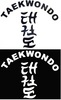 Transfers Taekwondo Accessoires Bedruckungen Individuelle Druckservice T-Shirt ohnefarbe Taekwondo Transfer TKD