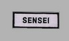 Stickabzeichen Schriftzug Sensei Accessoires Sticker Aufnäher Stickabzeichen Diverse