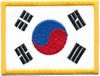 Stickabzeichen Korea-Flagge Accessoires Sticker Aufnäher Stickabzeichen Flagge Taekwondo Diverse TKD
