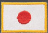 Stickabzeichen Japan-Flagge Accessoires Sticker Aufnäher Stickabzeichen Judo Karate Diverse Flagge