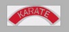 Stickabzeichen Karate Accessoires Sticker Aufnäher Stickabzeichen Karate