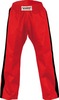Hose Freestyle rot-Streifen schwarz Anzuege Kickboxing Freestyle Hosen Kickboxen baumwolle polyester freizeitartikel Einzelhose Einzelhosen Kleidung Bekleidung kampfsport