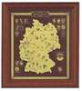 Ätzung Deutschland - Karte Accessoires Budo-Flair Geschenk Maritime Deutschland-Karten