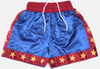 Boxershorts blau m. roten Streifen Anzuege Muay+Thai anzug hose short thaihose thaishort Kleidung Bekleidung