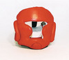 Kopfschutz rot m. Jochbeinschutz Safety CE Kopfschutz Boxsport ohnemaske