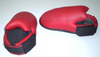 Fuß-Spannschutz Karate, rot Safety CE Spann-Gelenkschutz Schienbeinschutz Spannschutz