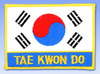 Stickabzeichen  Taekwondo Accessoires Sticker Aufnäher Stickabzeichen Guertel Stickabzeichen Taekwondo TKD
