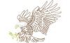 Stickmotiv Adler / Bald Eagle DAC-WL2528 Bestickung Bestickungsservice Textilbestickung Stickservice Individuelle motivbestickung Stickdesign Stickmotiv Divers Adler Vogel Vögel Wildtiere