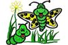 Stickmotiv Schmetterling mit Freund / Butterfly & Friend DAC-CH0504 Bestickung Bestickungsservice Textilbestickung Stickservice Individuelle motivbestickung Stickdesign Stickmotiv Kindermotive