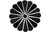 Stickmotiv Chrysantheme / Chrysanthemum, Crest - EMB-NZ552 Bestickung Bestickungsservice Textilbestickung Stickservice Individuelle motivbestickung Stickdesign Stickmotiv Divers Japan japanisch  Wappen