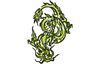 Stickmotiv Drachen / Dragons 4 - EMB-NZ724 Bestickung Bestickungsservice Textilbestickung Stickservice Individuelle motivbestickung Kampfsport Stickdesign Stickmotiv Divers asiatischer chinesischer Drache Drachen japanischer