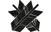 Stickmotiv Federn / Feathers 2, Crest - EMB-NZ545 Bestickung Bestickungsservice Textilbestickung Stickservice Individuelle motivbestickung Stickdesign Stickmotiv Divers Japan japanisch  Wappen