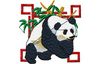 Stickmotiv Riesen-Panda / Giant Panda - EMB-WM991 Bestickung Bestickungsservice Textilbestickung Stickservice Individuelle motivbestickung Stickdesign Stickmotiv Divers Wildtiere Bär Panda Bären Baer Baeren
