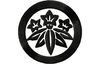 Stickmotiv Enzian / Gentian, Crest - EMB-NZ558 Bestickung Bestickungsservice Textilbestickung Stickservice Individuelle motivbestickung Stickdesign Stickmotiv Divers Japan japanisch  Wappen