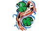 Stickmotiv Japanischer Koi - EMB-FA429 Bestickung Bestickungsservice Textilbestickung Stickservice Individuelle motivbestickung Stickdesign Stickmotiv Tier Tiere Fisch Fische