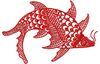 Stickmotiv Asiatischer Fisch / Oriental Fish - EMB-15116 Bestickung Bestickungsservice Textilbestickung Stickservice Individuelle motivbestickung Stickdesign Stickmotiv Tier Tiere Fisch Fische