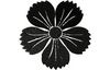 Stickmotiv Blume / Pink, Crest - EMB-NZ550 Bestickung Bestickungsservice Textilbestickung Stickservice Individuelle motivbestickung Stickdesign Stickmotiv Divers Japan japanisch  Wappen