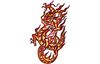 Stickmotiv Drachen / Dragon 1 - EMB-NZ721 Bestickung Bestickungsservice Textilbestickung Stickservice Individuelle motivbestickung Kampfsport Stickdesign Stickmotiv Divers asiatischer chinesischer Drache Drachen japanischer