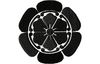 Stickmotiv Melon, Crest EMB-NZ554 Bestickung Bestickungsservice Textilbestickung Stickservice Individuelle motivbestickung Stickdesign Stickmotiv Divers Japan japanisch  Wappen
