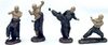Kung-Fu Kämpfer Accessoires Budo-Flair Geschenk Figuren Divers kungfu kung+fu wushu moench bruce+lee keramik chinesische+figuren Statue Statuette