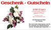 Brief-Geschenkgutschein mit Blumen-Design Geschenkgutscheine briefgutschein blumenstrauss geburtstag liebe valentinstag