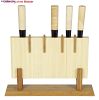 Holzständer für japanische Kochmesser aus Bambus messerstaender display praesentation präsentation Staender Messerstaender Messerständer Messerblock