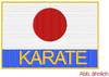 Stickabzeichen Japanische Flagge Karate Accessoires Karate Flagge Sticker