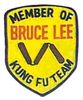 Stickabzeichen Member of Bruce Lee Kung Fu Team Accessoires Divers Sticker Aufnäher Stickabzeichen Bruce+Lee