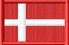 Stickabzeichen Dänemark Accessoires Sticker Aufnäher Stickabzeichen Flagge