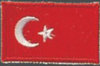 Stickabzeichen Türkei Accessoires Sticker Aufnäher Stickabzeichen Flagge