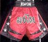 KWON Thai-Box-Hose rot Anzuege Muay+Thai anzug hose short thaihose thaishort Kleidung Bekleidung