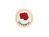 Stickabzeichen Taekwondo rote Faust Accessoires Sticker Aufnäher Stickabzeichen Taekwondo TKD