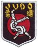 Stickabzeichen Judo schwarz-rot Accessoires Sticker Aufnäher Stickabzeichen Judo