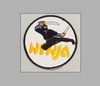 Stickabzeichen Ninja Accessoires Sticker Aufnäher Stickabzeichen Ninjutsu