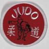 Aufnäher Judo rot Accessoires Sticker Aufnäher Stickabzeichen Judo