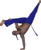 Capoeira Hosen mit Streifen Anzuege Capoeira capoeirahose Kleidung Bekleidung