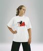 T-Shirt weiß mit Druck TKD China Flagge Accessoires T-Shirt Freizeitartikel Kleidung Bekleidung Taekwondo TKD T-Shirts TShirts TShirt Freizeitbekleidung