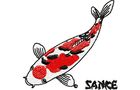 Budoten Stickmotiv Fisch Sanke (Koi) - EMB-15204