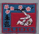 DanRho Stickabzeichen Judo-Kirschblüte