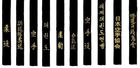 DanRho Gürtelbestickung senkrecht mit asiatischen Schriftzeichen