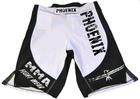 PHOENIX MMA Shorts schwarz-weiß-grau Stretch