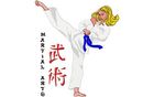 Budoten Stickmotiv Frauen Kampfsport / Women's Martial Arts DAC-SP3155