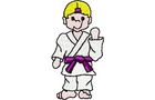 Budoten Stickmotiv Martial Arts Kämpfer / Karate Boy - EMB-SP2160