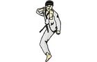 Budoten Stickmotiv Martial Arts / Kick / Taekwondo - EMB-71003
