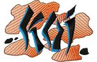 Budoten Stickmotiv Fisch Koi Logo - EMB-FM508