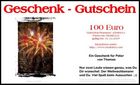 Budoten Brief-Geschenkgutschein Karten-Design  Feuerwerk