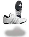 Adidas Taekwondo Schuh AdiLux, Weiß mit grauen Streifen