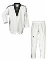 Adidas Taekwondo Anzug Adi Club 3 Stripes schwarzes Revers