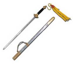 Tai Chi Schwert mit Stahlscheide starr