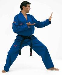 Taekwondoanzug blau